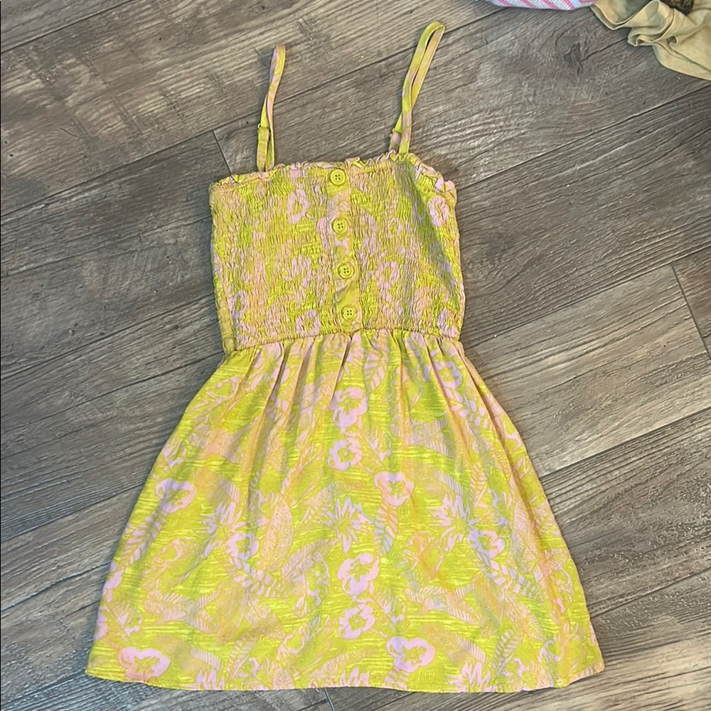 Yellow and Pink Floral Sundress